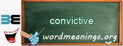 WordMeaning blackboard for convictive